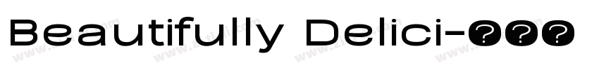 Beautifully Delici字体转换